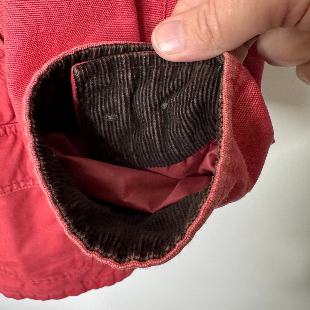 Lands' End Chore Barn Coat Flannel Lining Corduroy Collar/cuffs XL - Picture 5 of 13